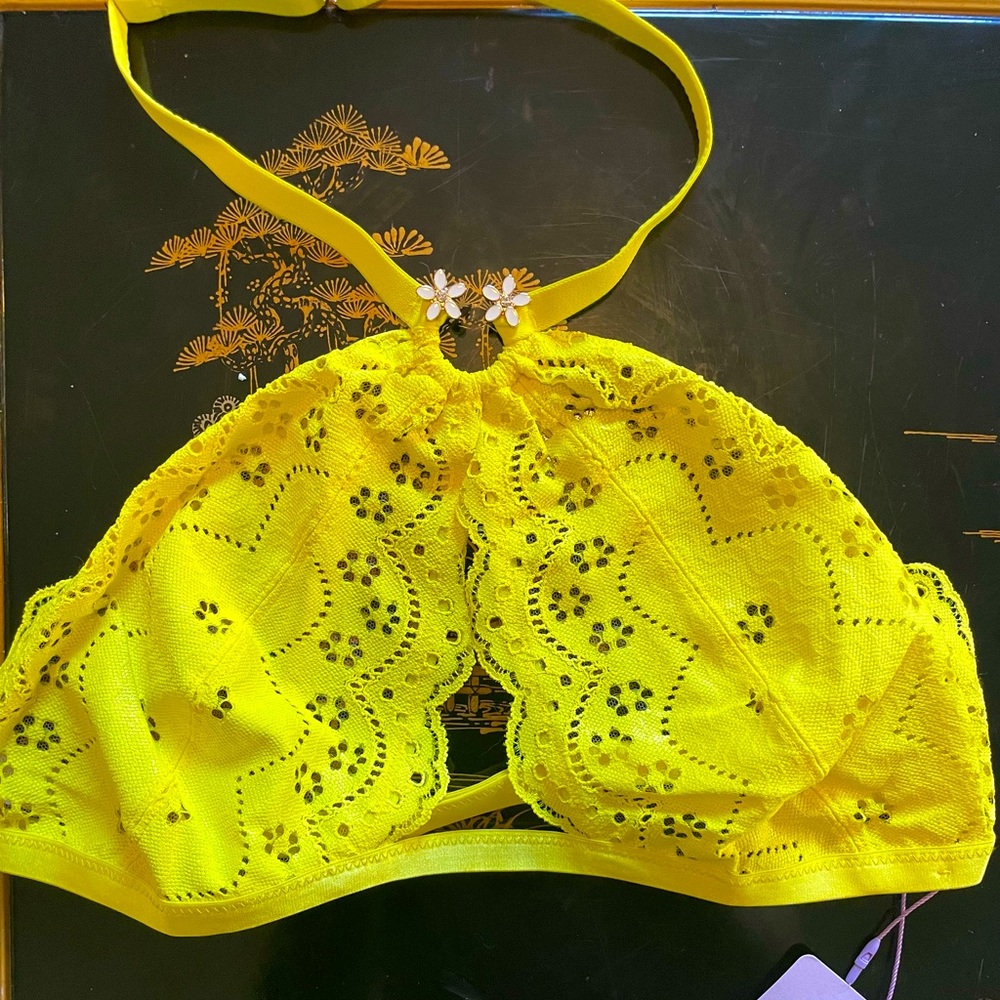 Rihanna Lingerie Yellow